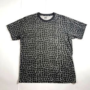 Uniqlo Black Brick Graphic Tee
